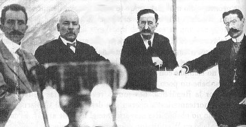 Jose Mar&iacute;a Pino Su&aacute;rez, Francisco V&aacute;zquez G&oacute;mez, Francisco Madero y Francisco Carbajal. 1911